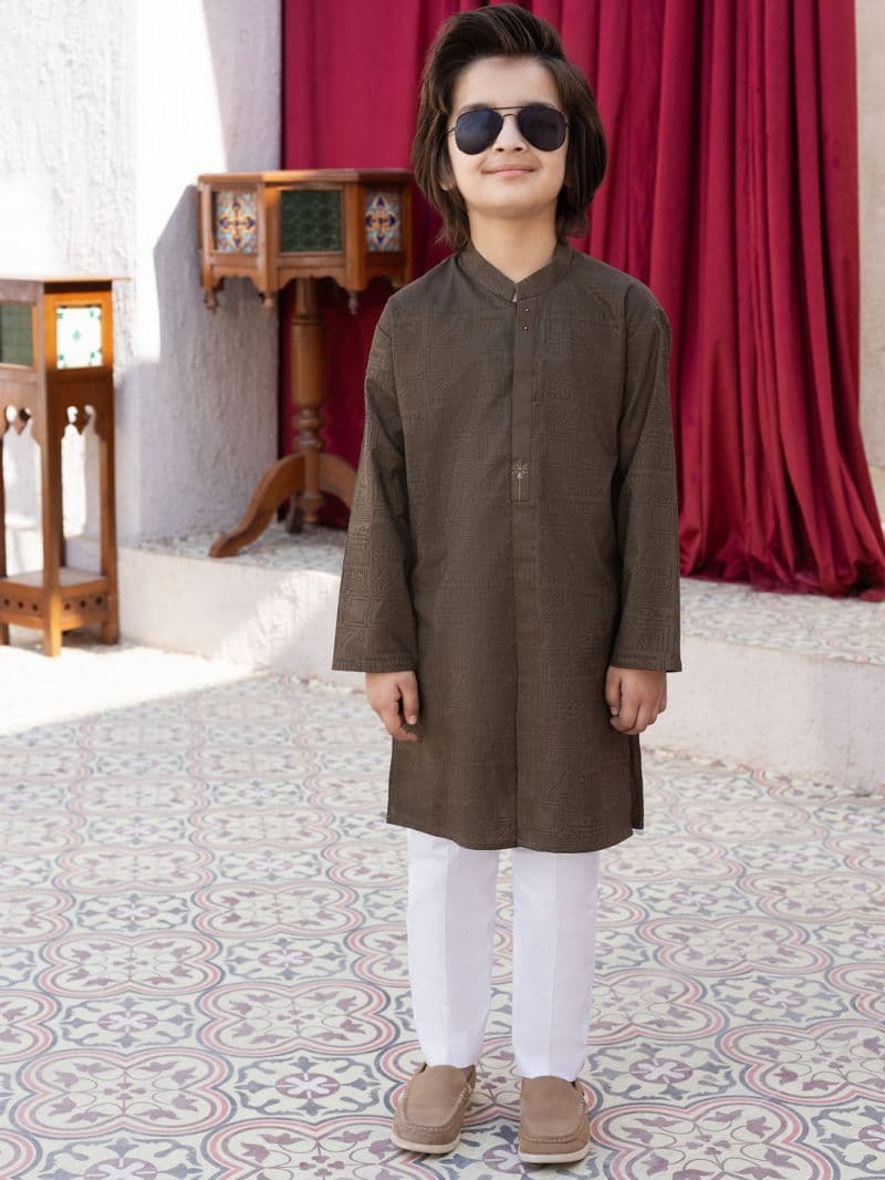 Kahi Green Cotton Kurta thumbnail