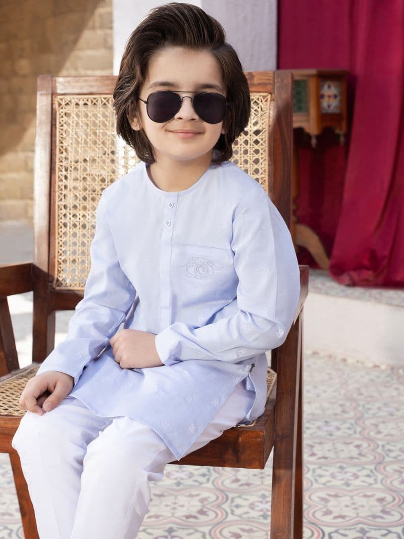 Light Purple Blended Kurta thumbnail