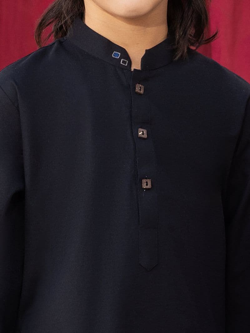 Black Cotton Kurta thumbnail