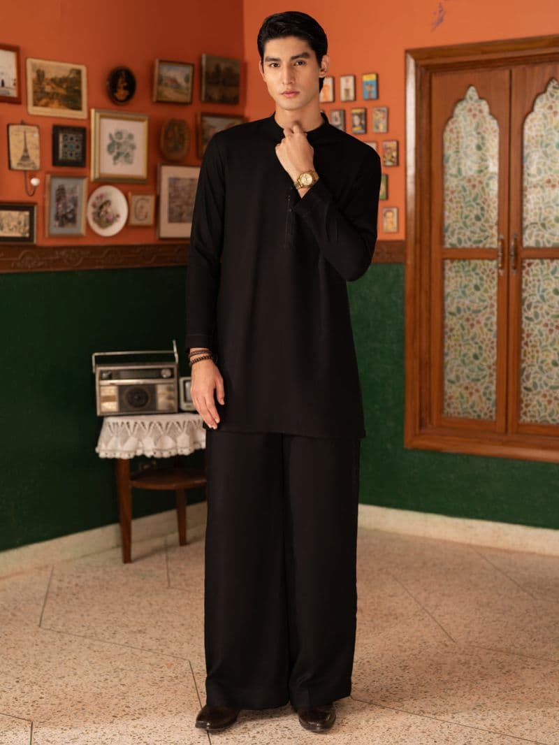 Black Kurta Trousers thumbnail