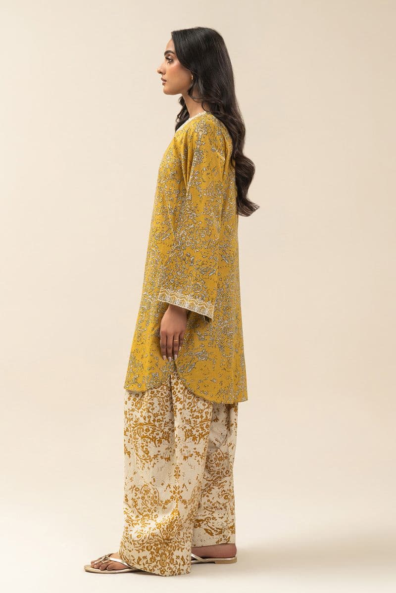 2 PIECE EMBROIDERED LAWN SUIT-AMBER IRIS (UNSTITCHED) thumbnail