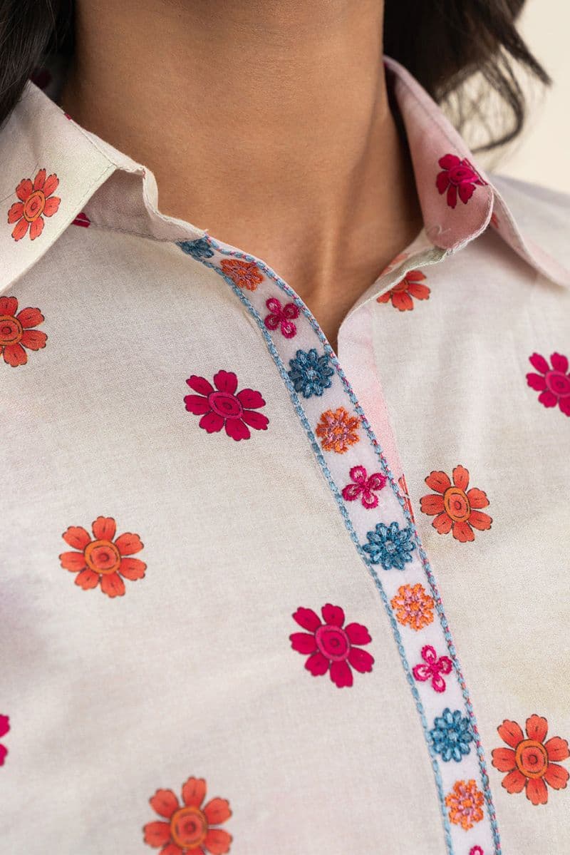 2 Piece Embroidered Lawn Suit - Petal Poetry Unstitched thumbnail