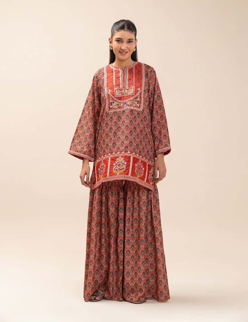 2 PIECE ETHNIC EMBROIDERED SUIT