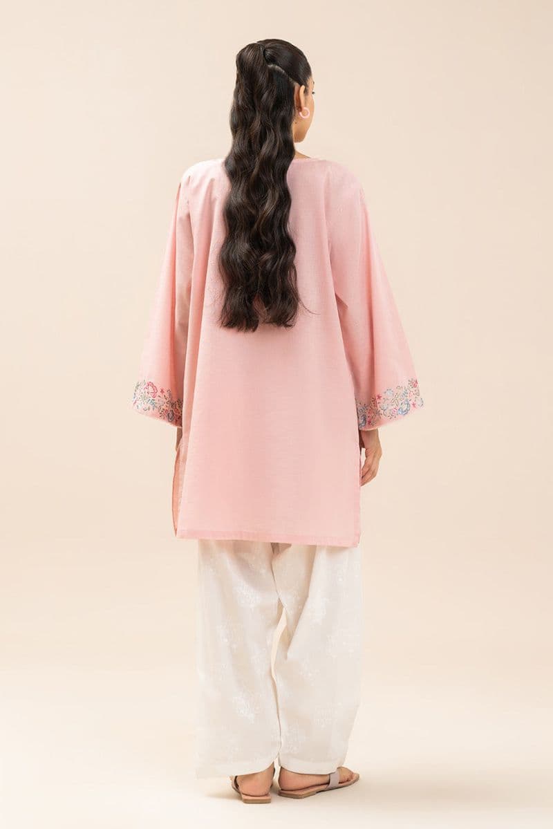 EMBROIDERED SLUB SHIRT (PRET) thumbnail