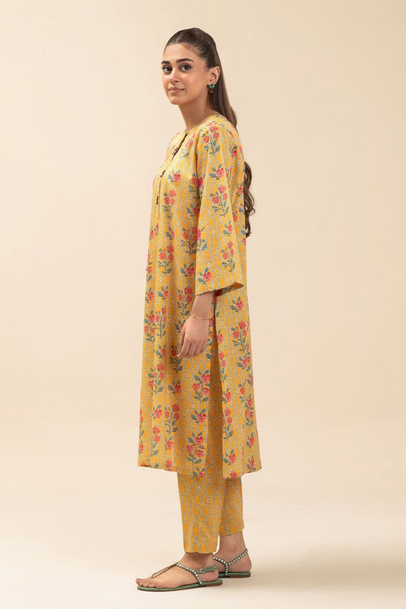 PRINTED TWO WAY SLUB SHIRT (PRET) thumbnail