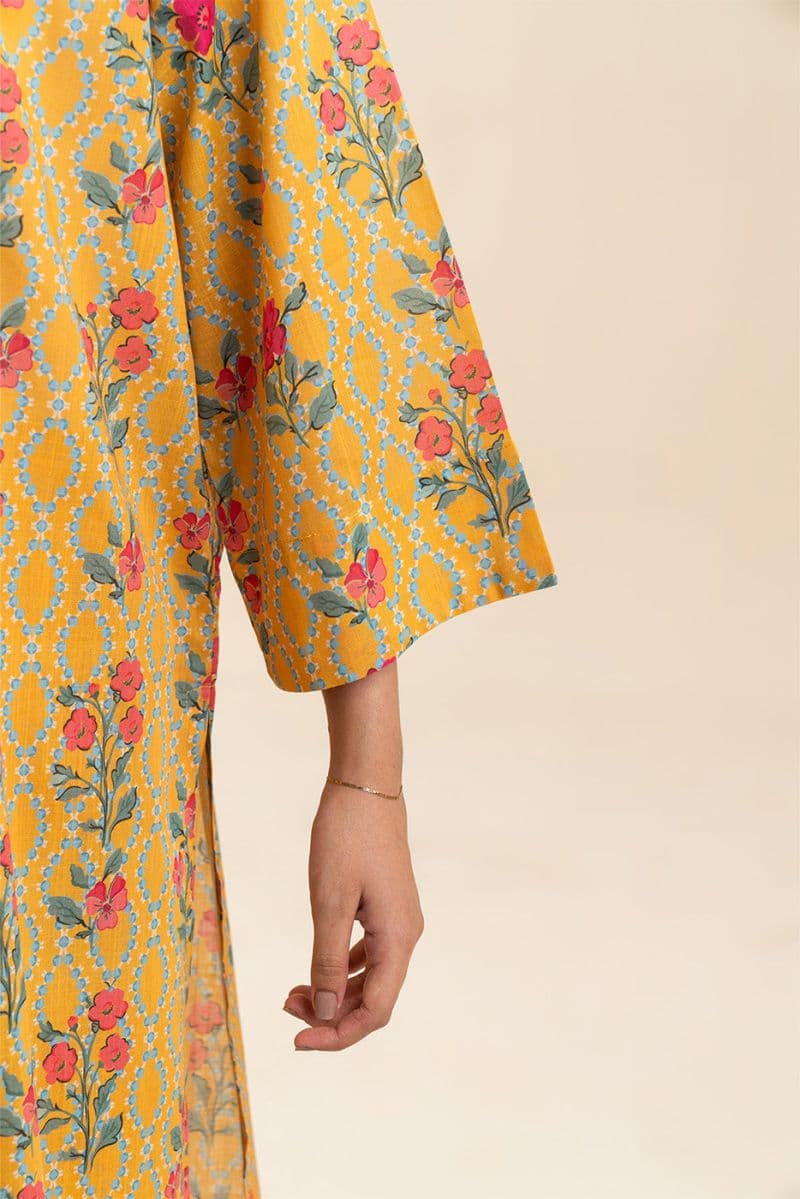 PRINTED TWO WAY SLUB SHIRT (PRET) thumbnail