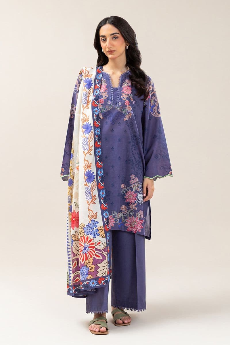 3 PIECE PRINTED LAWN SUIT (PRET) thumbnail
