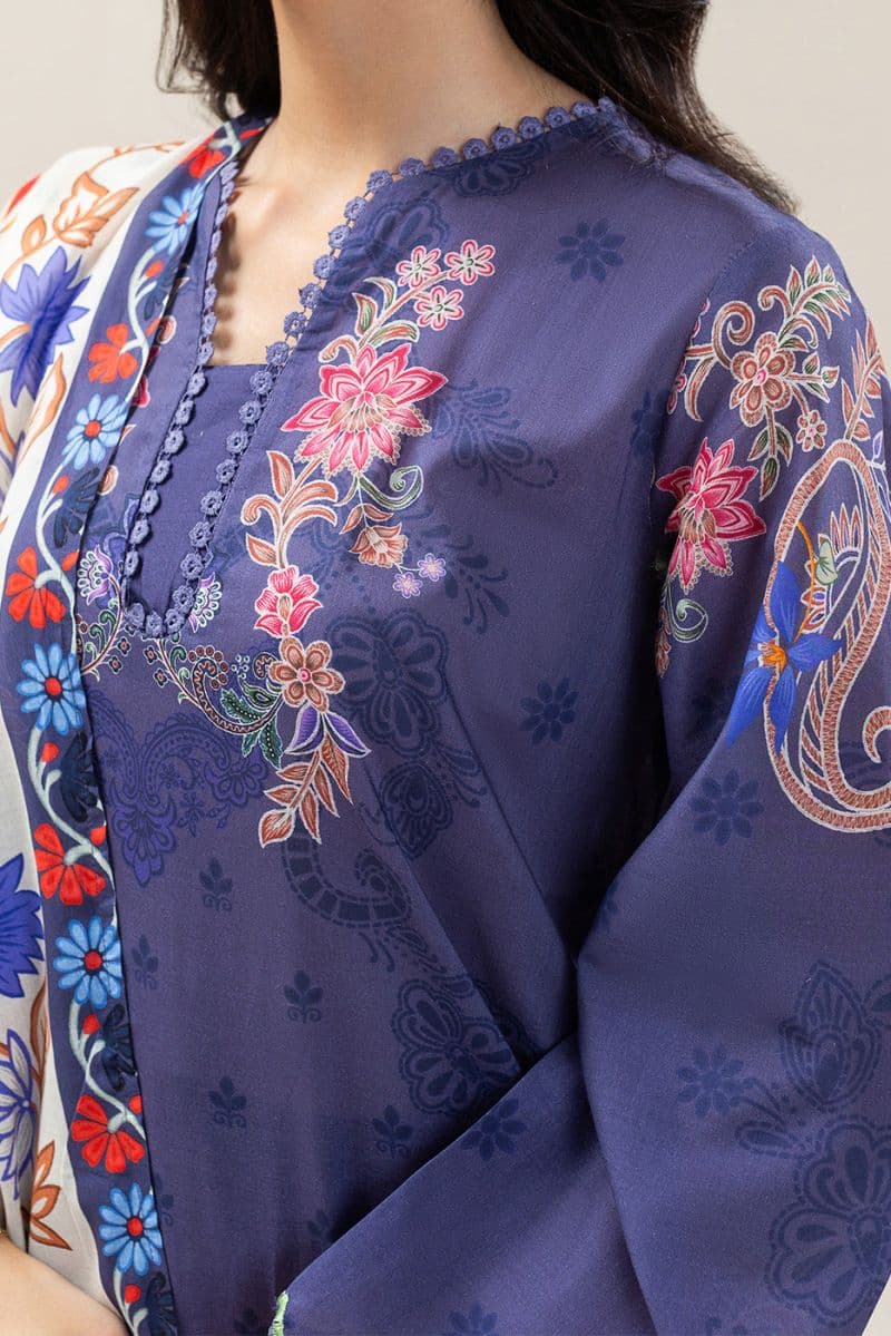 3 PIECE PRINTED LAWN SUIT (PRET) thumbnail