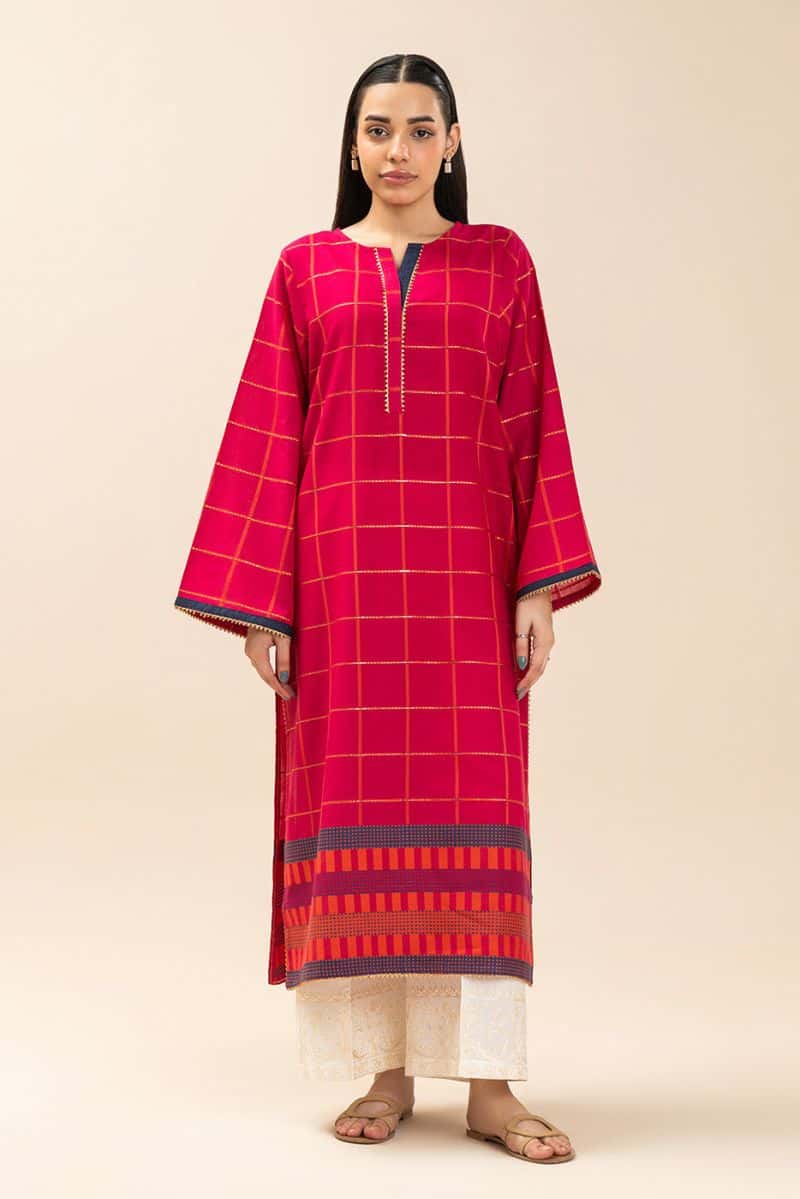 SOLID JACQUARD SHIRT (PRET) - alternate view