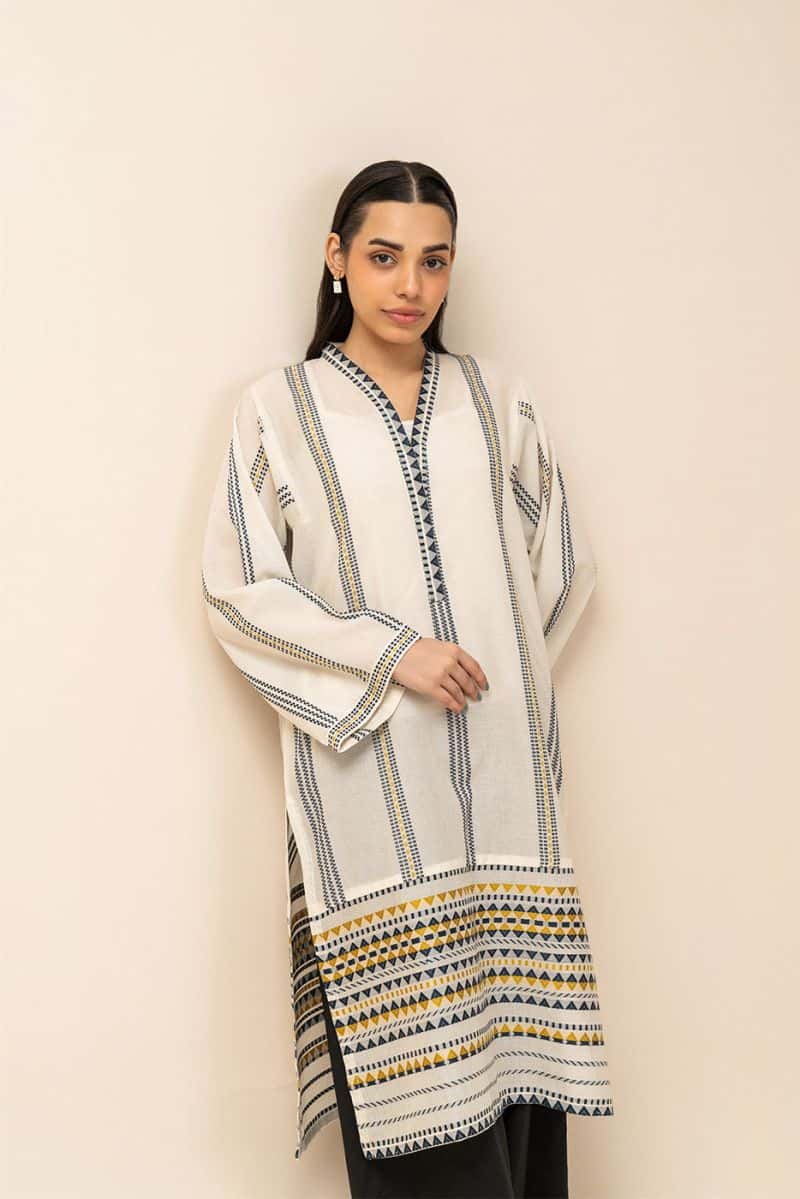 SOLID JACQUARD SHIRT (PRET)