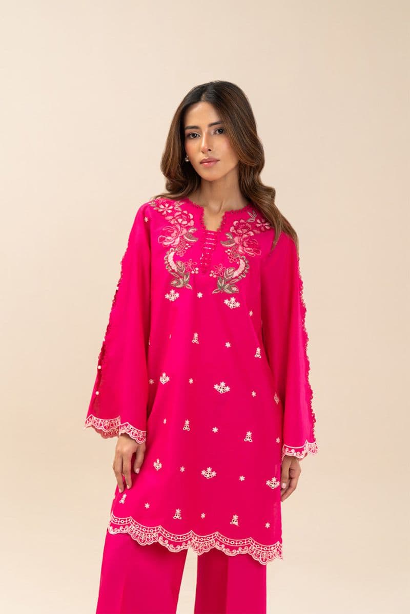 2 PIECE EMBROIDERED LAWN SUIT-FUCHSIA FANTASY (UNSTITCHED) thumbnail