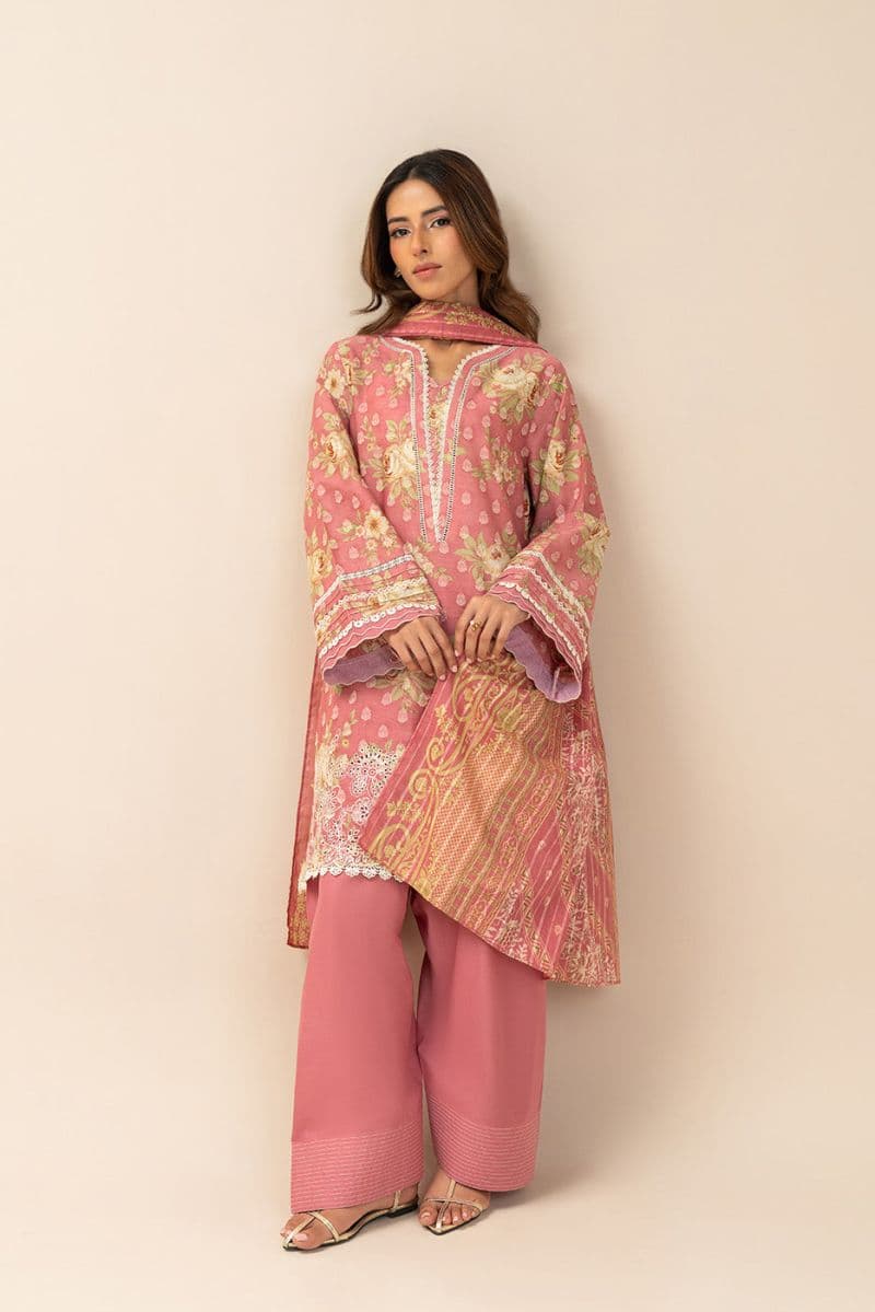 3 PIECE EMBROIDERED LAWN SUIT-PRIMROSE (UNSTITCHED) thumbnail