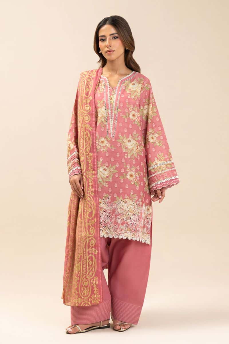 3 PIECE EMBROIDERED LAWN SUIT-PRIMROSE (UNSTITCHED) - alternate view