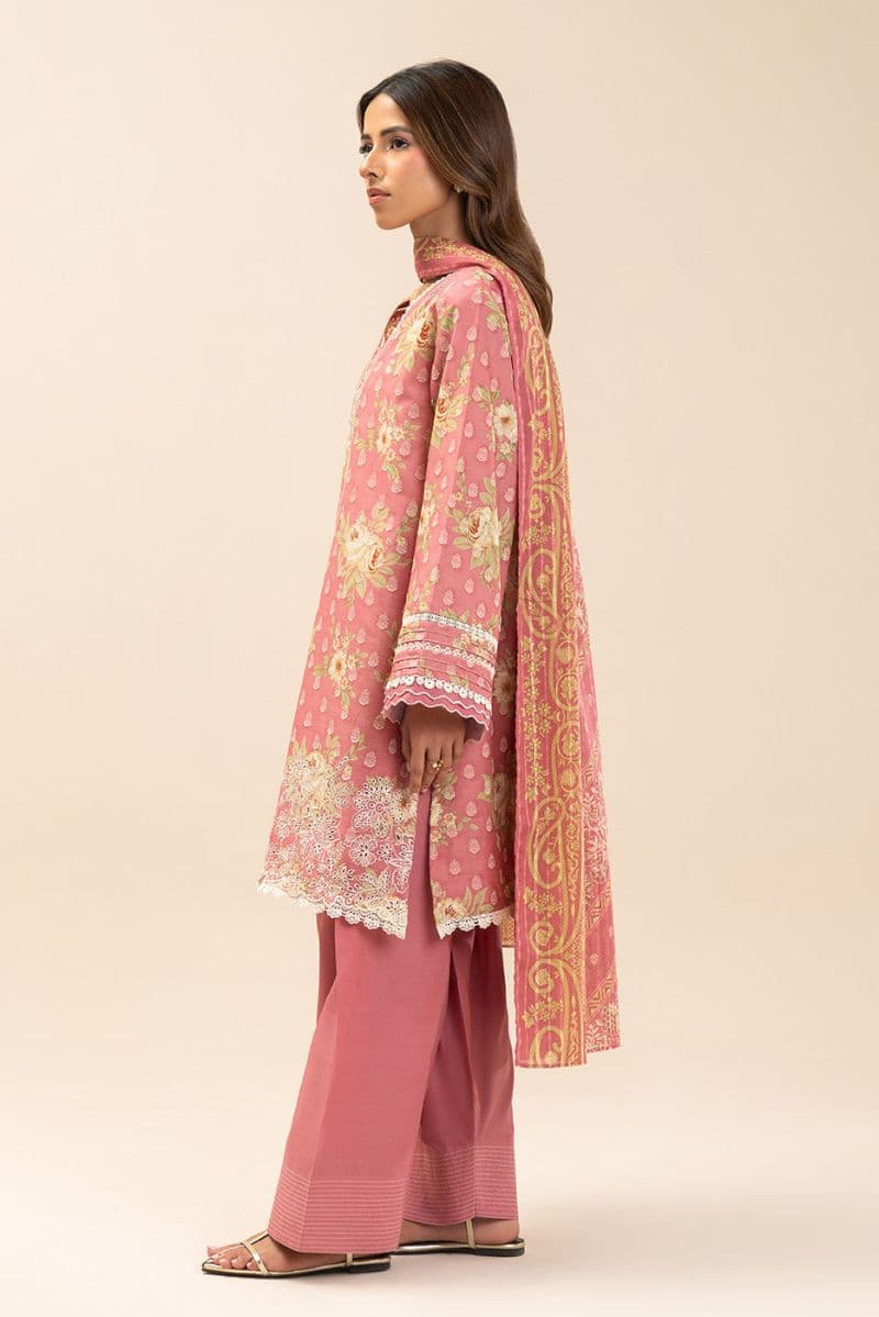 3 PIECE EMBROIDERED LAWN SUIT-PRIMROSE (UNSTITCHED) thumbnail