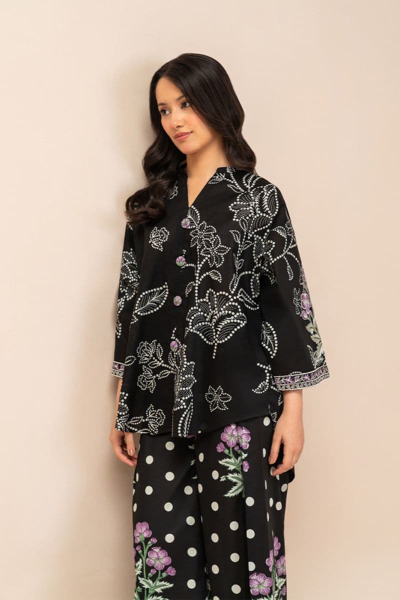 2 PIECE EMBROIDERED LAWN SUIT-NOIR BLOOM (UNSTITCHED) thumbnail