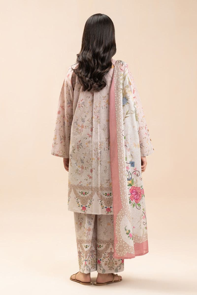 3 PIECE EMBROIDERED LAWN SUIT-VICTORIAN CHARM (UNSTITCHED) thumbnail