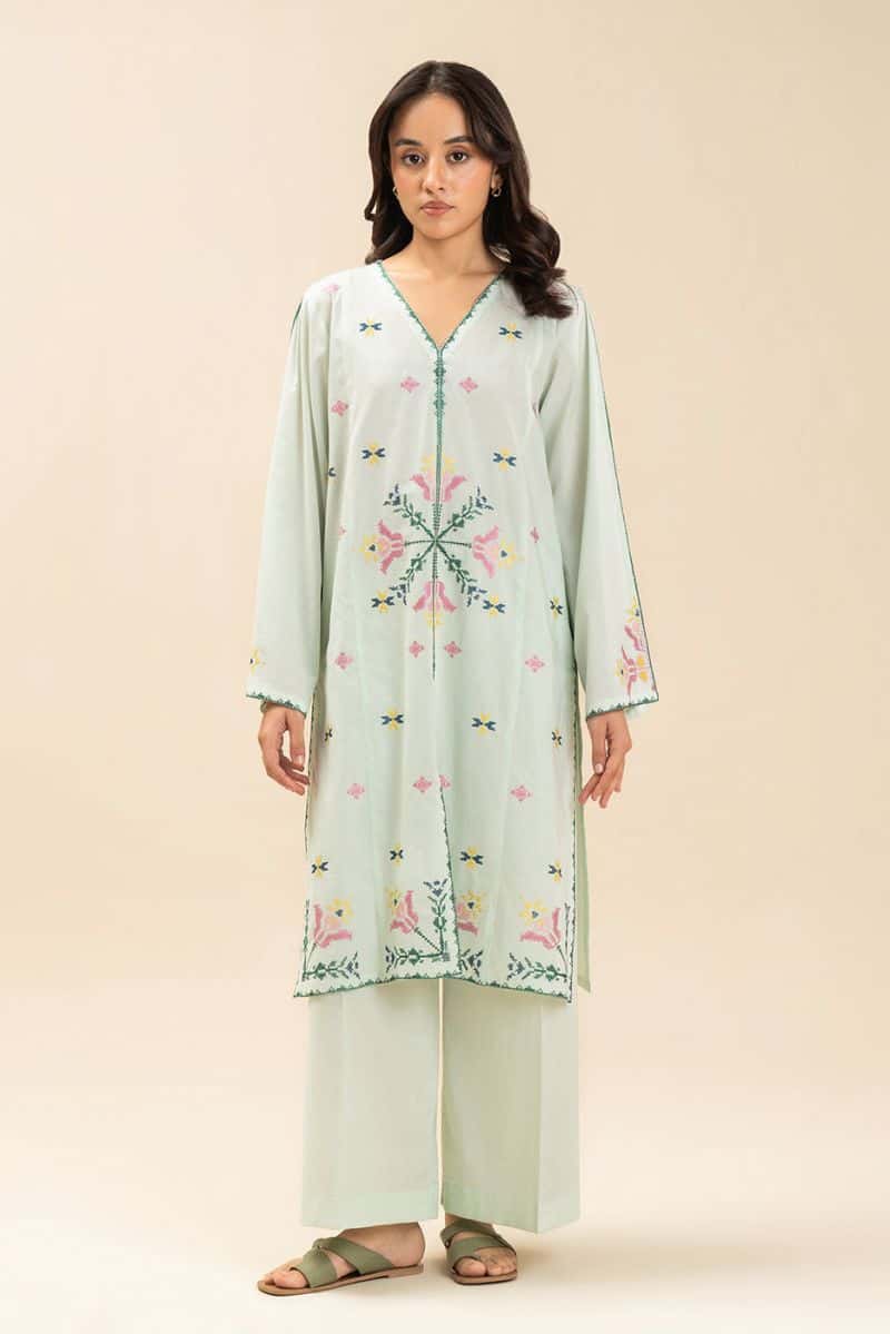 2 PIECE EMBROIDERED LAWN SUIT (PRET) - alternate view