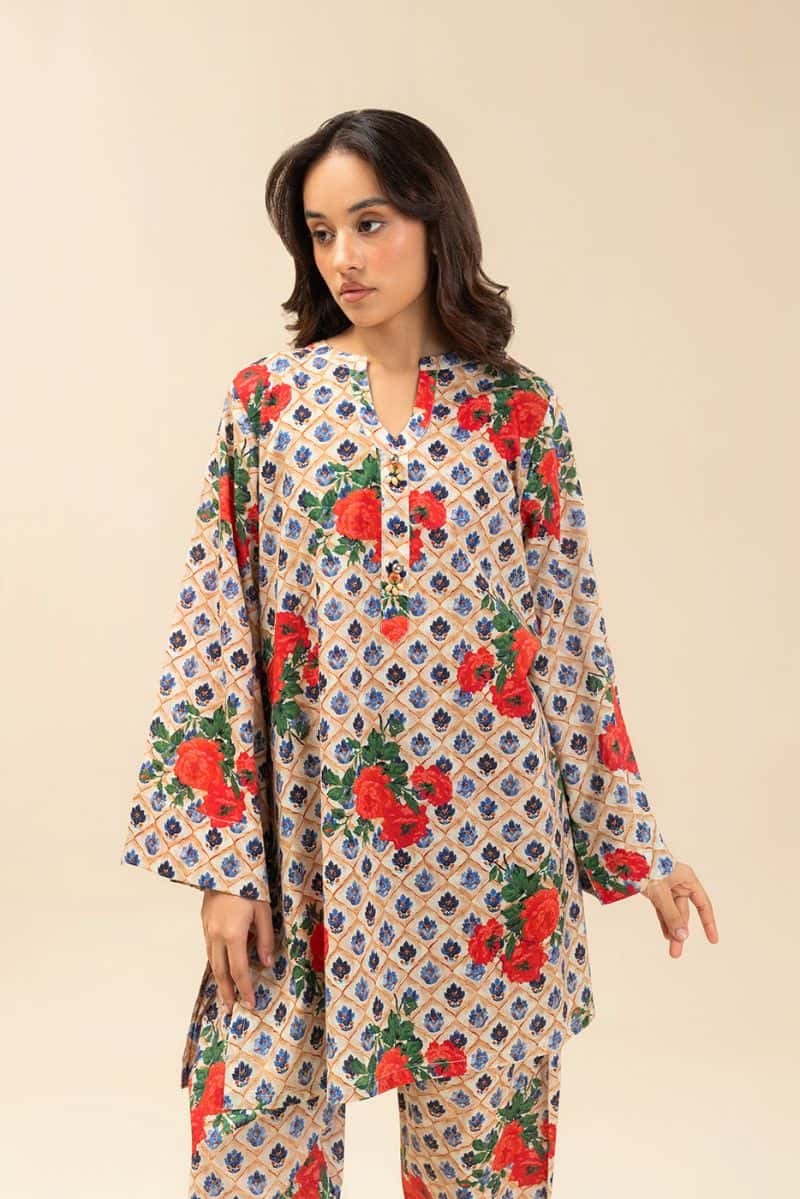 2 PIECE PRINTED LAWN SUIT (PRET)