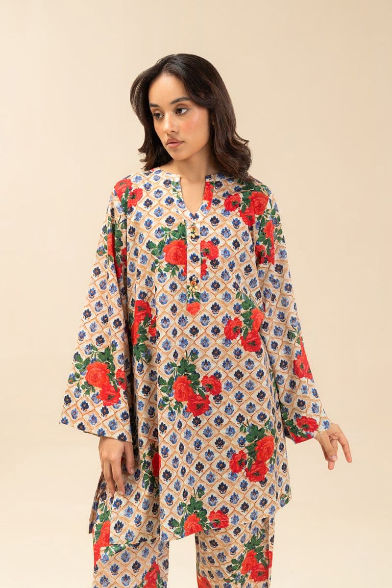 2 PIECE PRINTED LAWN SUIT (PRET) thumbnail
