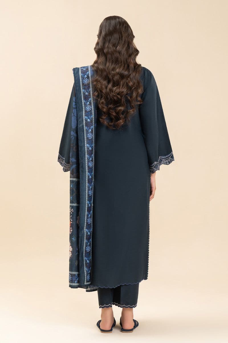 3 PIECE EMBROIDERED LAWN SUIT-MIDNIGHT QUARTZ (UNSTITCHED) thumbnail