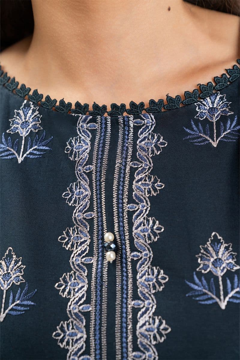 3 PIECE EMBROIDERED LAWN SUIT-MIDNIGHT QUARTZ (UNSTITCHED) thumbnail