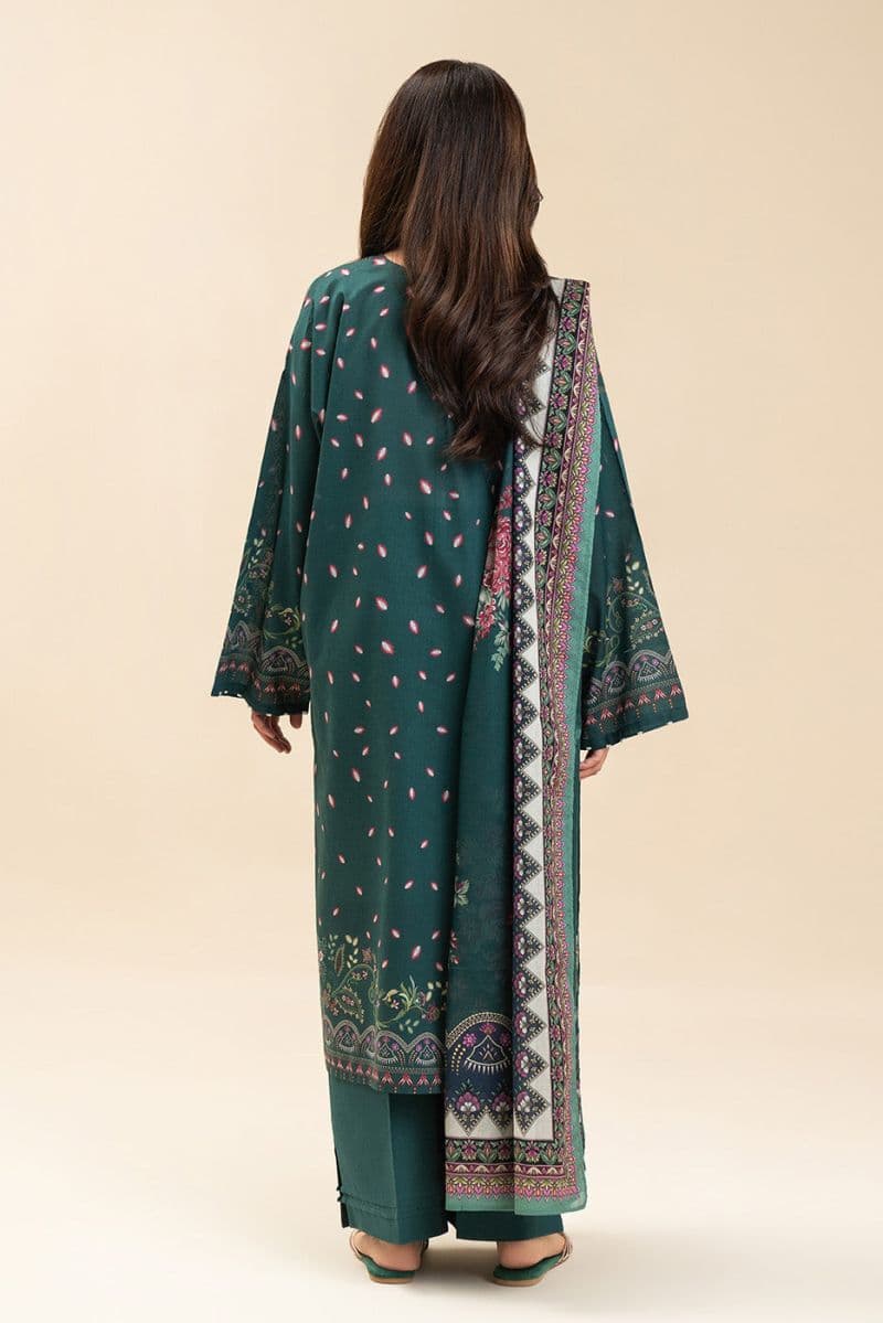 3 PIECE PRINTED LAWN SUIT-SORCERERS GARDEN (UNSTITCHED) thumbnail