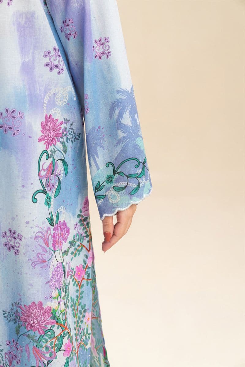 3 PICE PRINTED LAWN SUIT-COASTAL BREEZE (UNSTITCHED) thumbnail