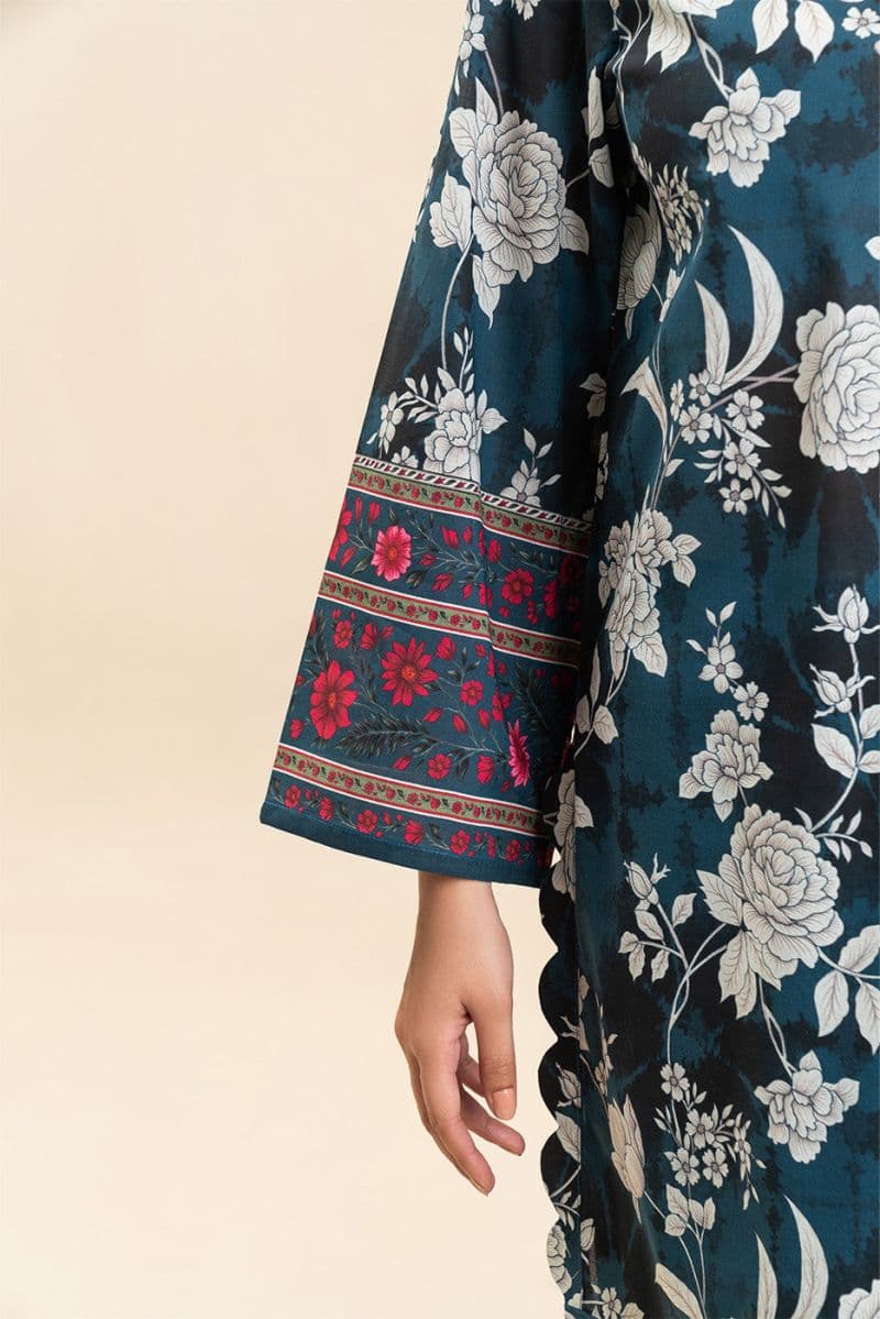 3 PIECE PRINTED LAWN SUIT-AZURE FLORAL (UNSTITCHED) thumbnail