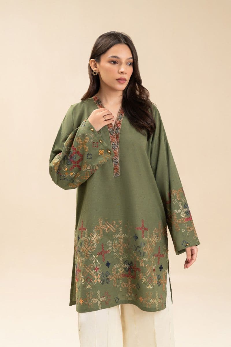 EMBROIDERED MULTI NEPS SHIRT (PRET) thumbnail