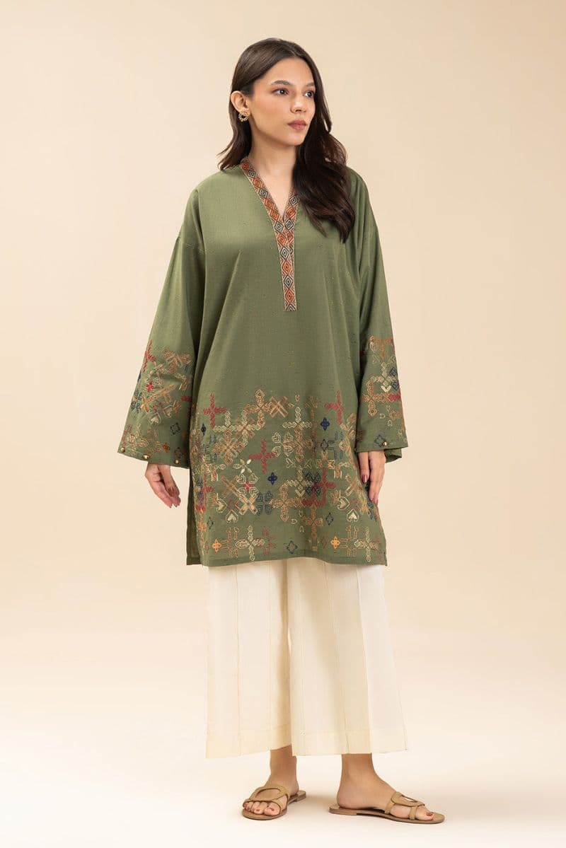 EMBROIDERED MULTI NEPS SHIRT (PRET) thumbnail