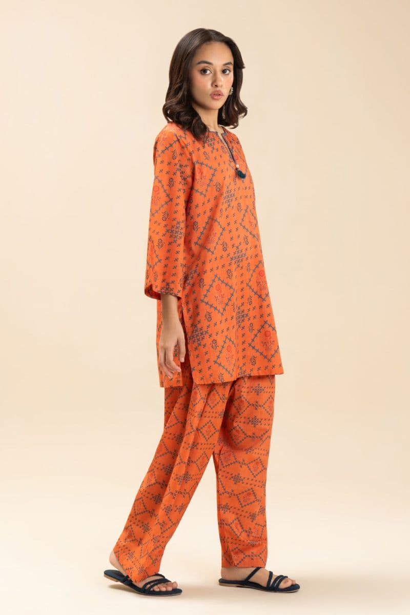 PRINTED TWO WAY SLUB SHIRT (PRET) thumbnail