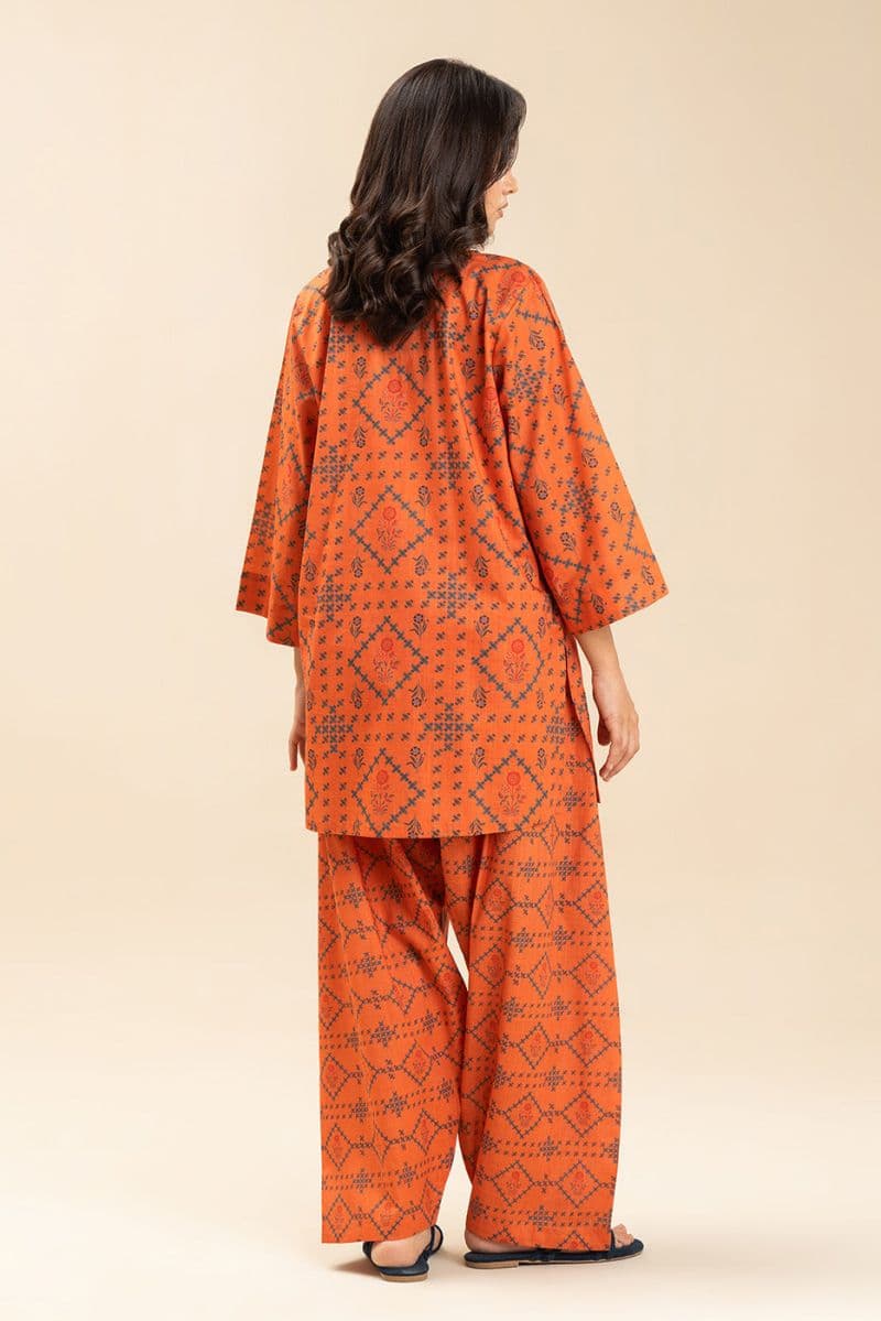 PRINTED TWO WAY SLUB SHIRT (PRET) thumbnail