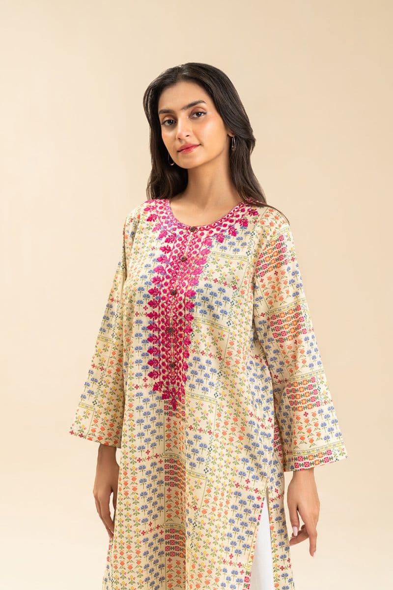 PRINTED LAWN SHIRT (PRET) thumbnail