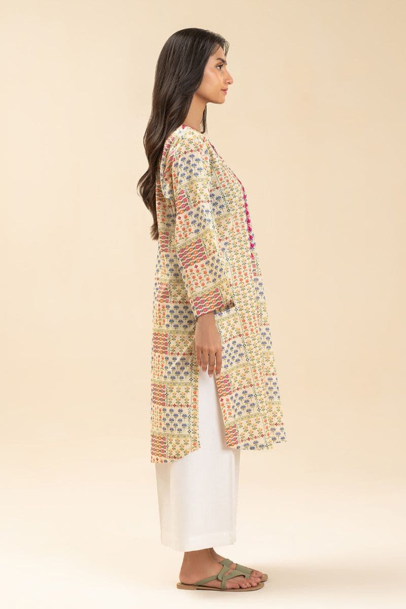 PRINTED LAWN SHIRT (PRET) thumbnail