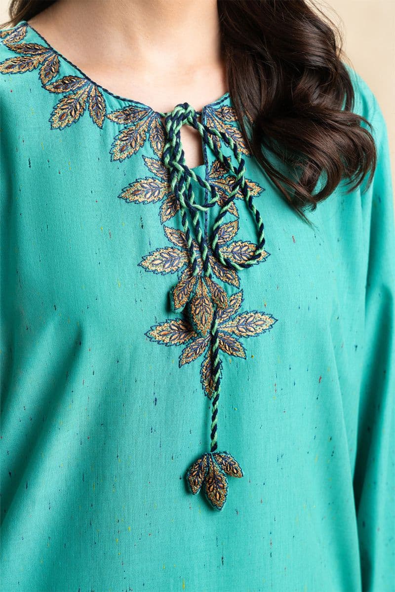 2 PIECE EMBROIDERED MULTI NEPS SUIT (PRET) thumbnail