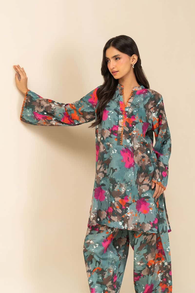 2 PIECE PRINTED LAWN SUIT (PRET) - alternate view