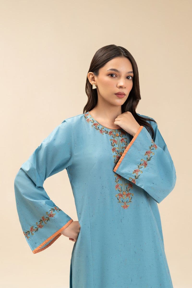 2 Piece Embroidered Multi Neps Suit Pret thumbnail