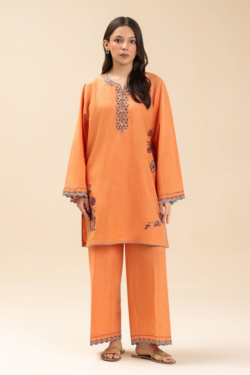 2 PIECE EMBROIDERED MULTI NEPS SUIT (PRET) thumbnail