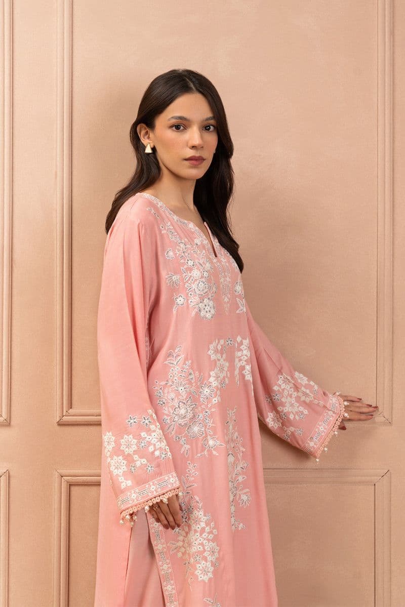 2 PIECE EMBROIDERED RAW SILK SUIT (LUXURY PRET) thumbnail