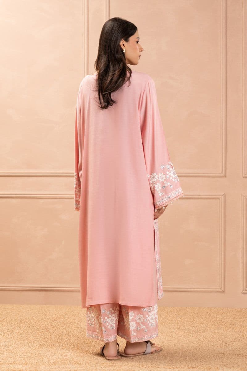 2 PIECE EMBROIDERED RAW SILK SUIT (LUXURY PRET) thumbnail