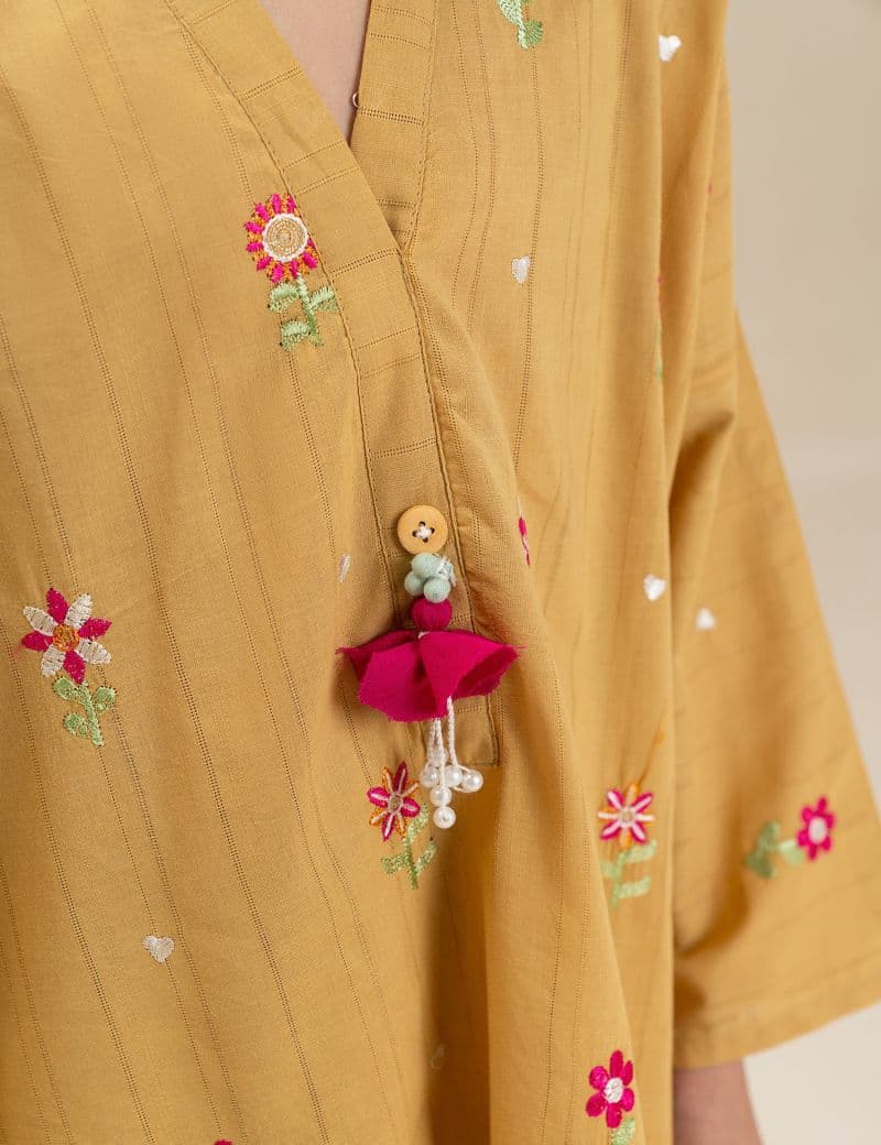 2 PIECE FLORAL EMBROIDERED SUIT thumbnail