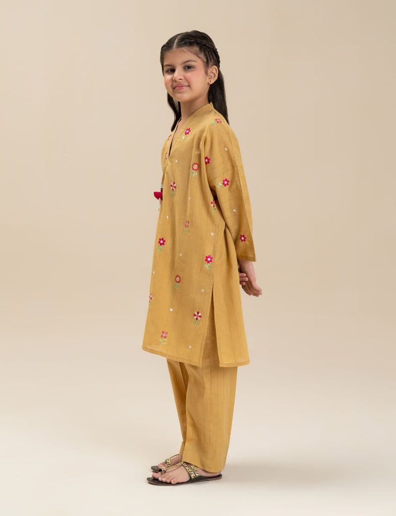 2 PIECE FLORAL EMBROIDERED SUIT thumbnail