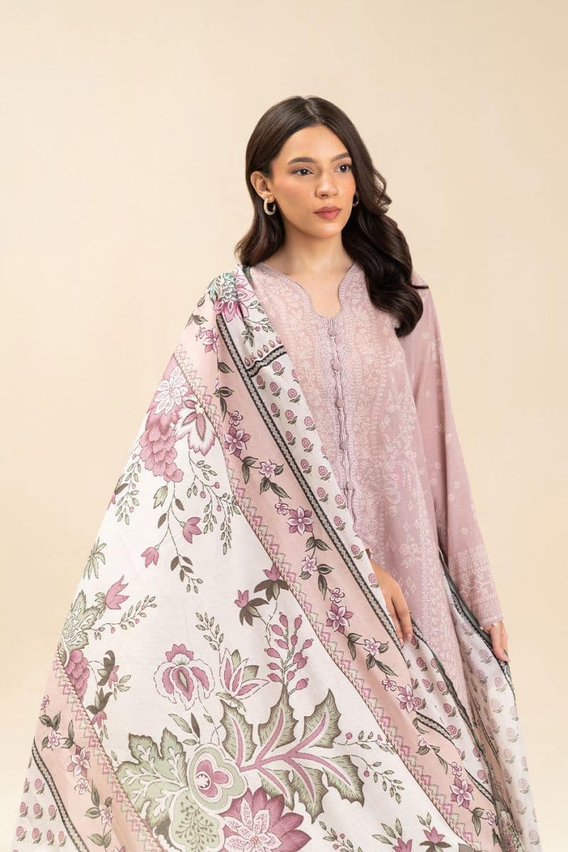 3 PIECE PRINTED LAWN SUIT-FLORET DUSK (UNSTITCHED) thumbnail