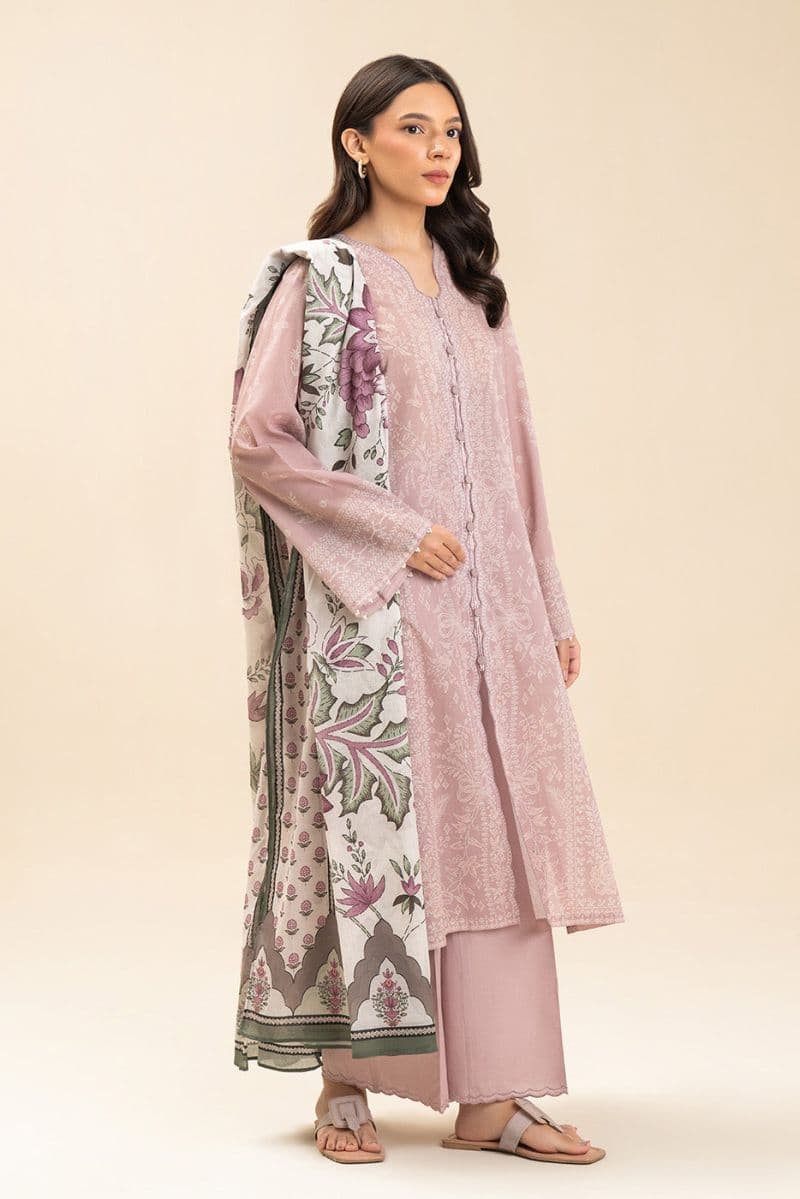 3 PIECE PRINTED LAWN SUIT-FLORET DUSK (UNSTITCHED) thumbnail