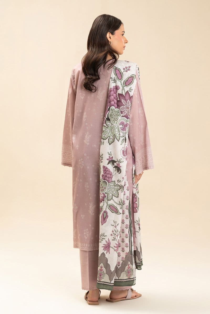 3 PIECE PRINTED LAWN SUIT-FLORET DUSK (UNSTITCHED) thumbnail