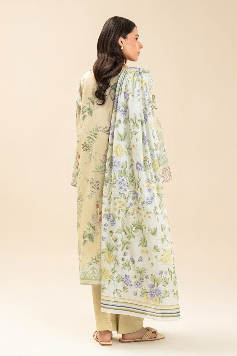 3 PIECE PRINTED LAWN SUIT-LIMEADE SUMMER (UNSTITCHED) thumbnail