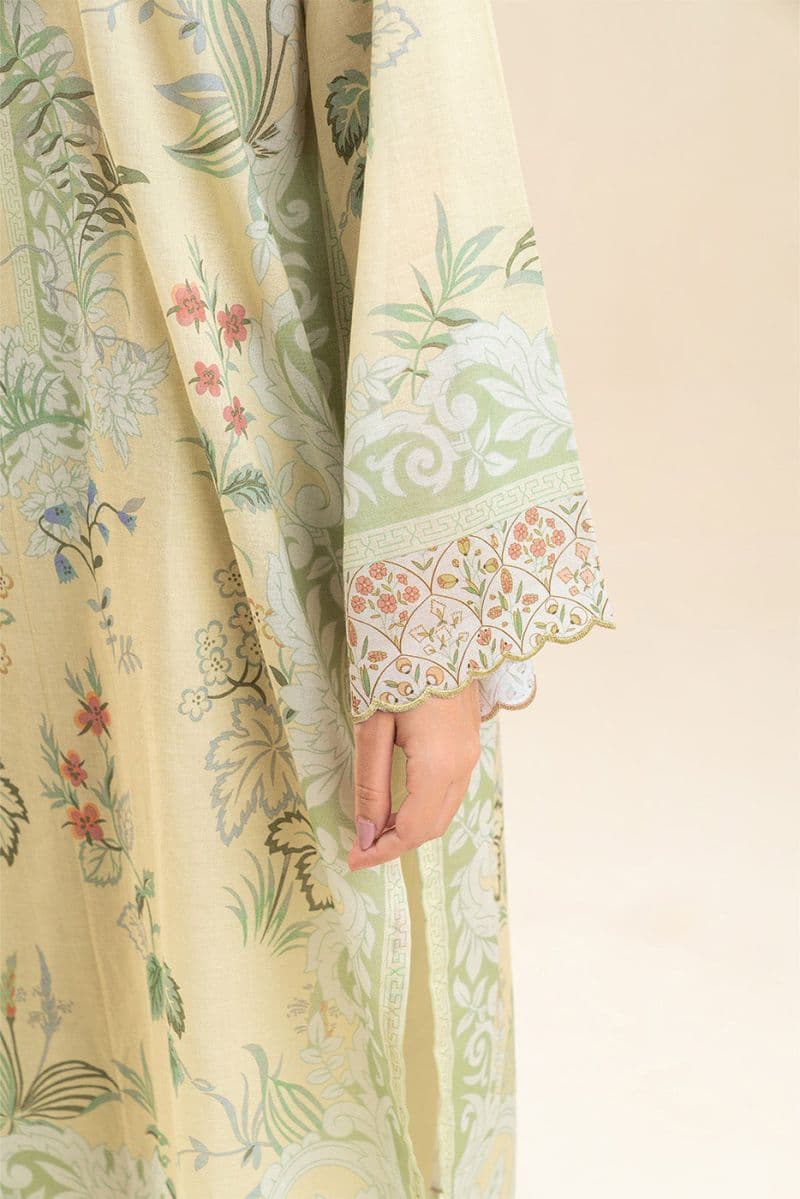 3 PIECE PRINTED LAWN SUIT-LIMEADE SUMMER (UNSTITCHED) thumbnail