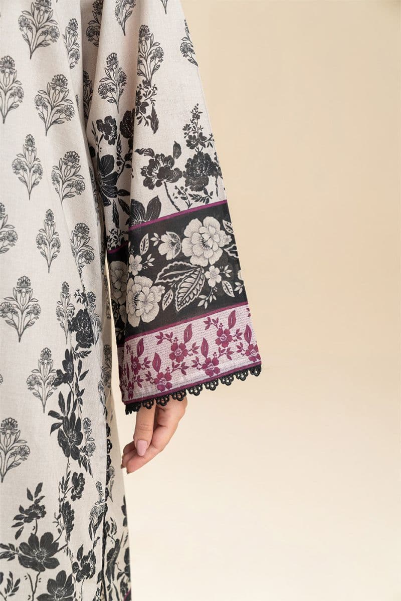 3 PIECE PRINTED LAWN SUIT-WHIMSICAL FLORET (UNSTITCHED) thumbnail