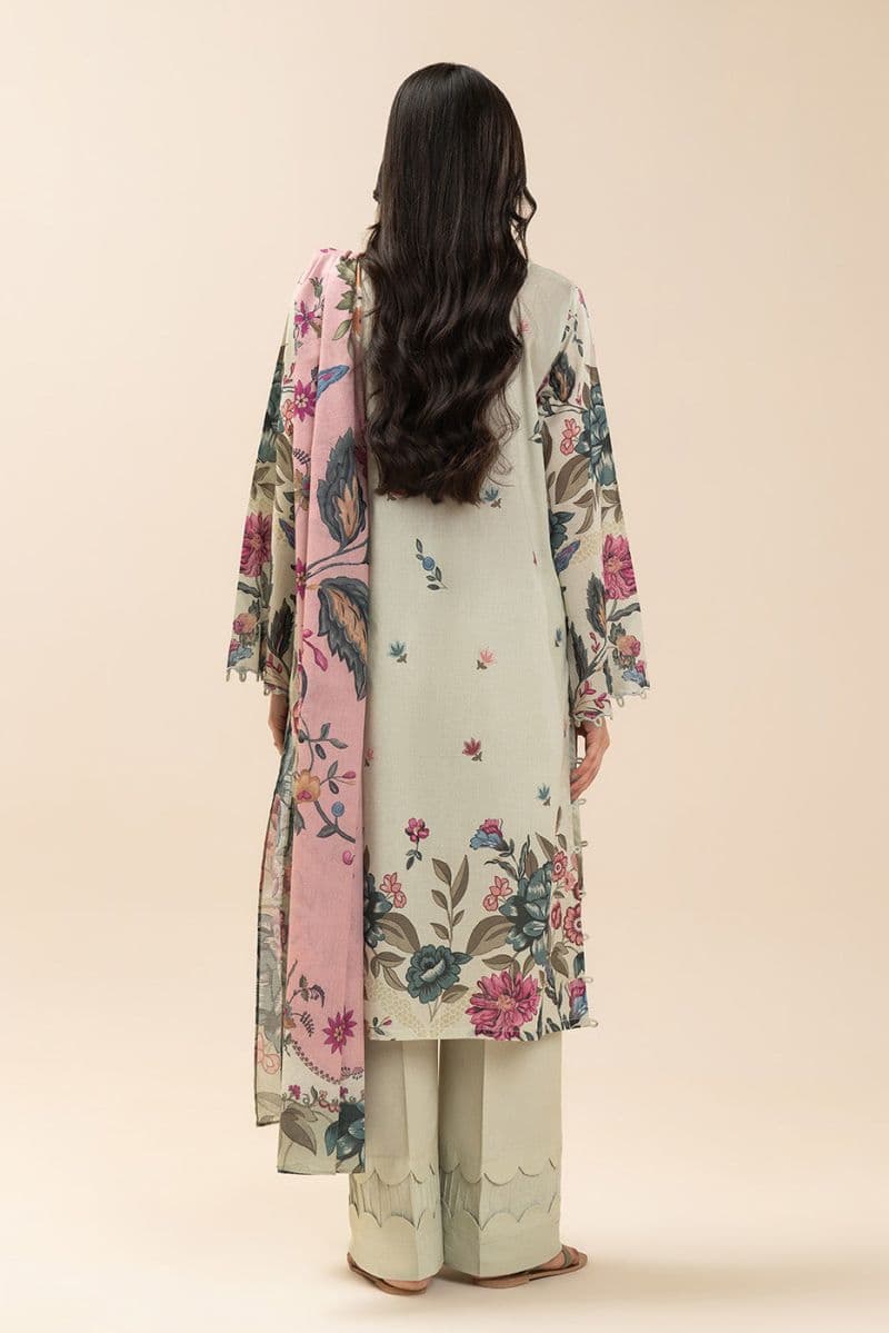 3 PIECE PRINTED LAWN SUIT-BOTANIC BLISS (UNSTITCHED) thumbnail