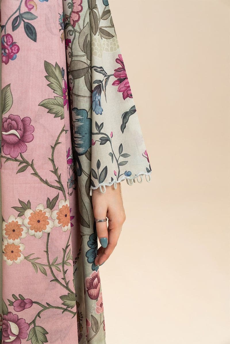 3 PIECE PRINTED LAWN SUIT-BOTANIC BLISS (UNSTITCHED) thumbnail